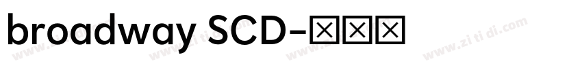 broadway SCD字体转换